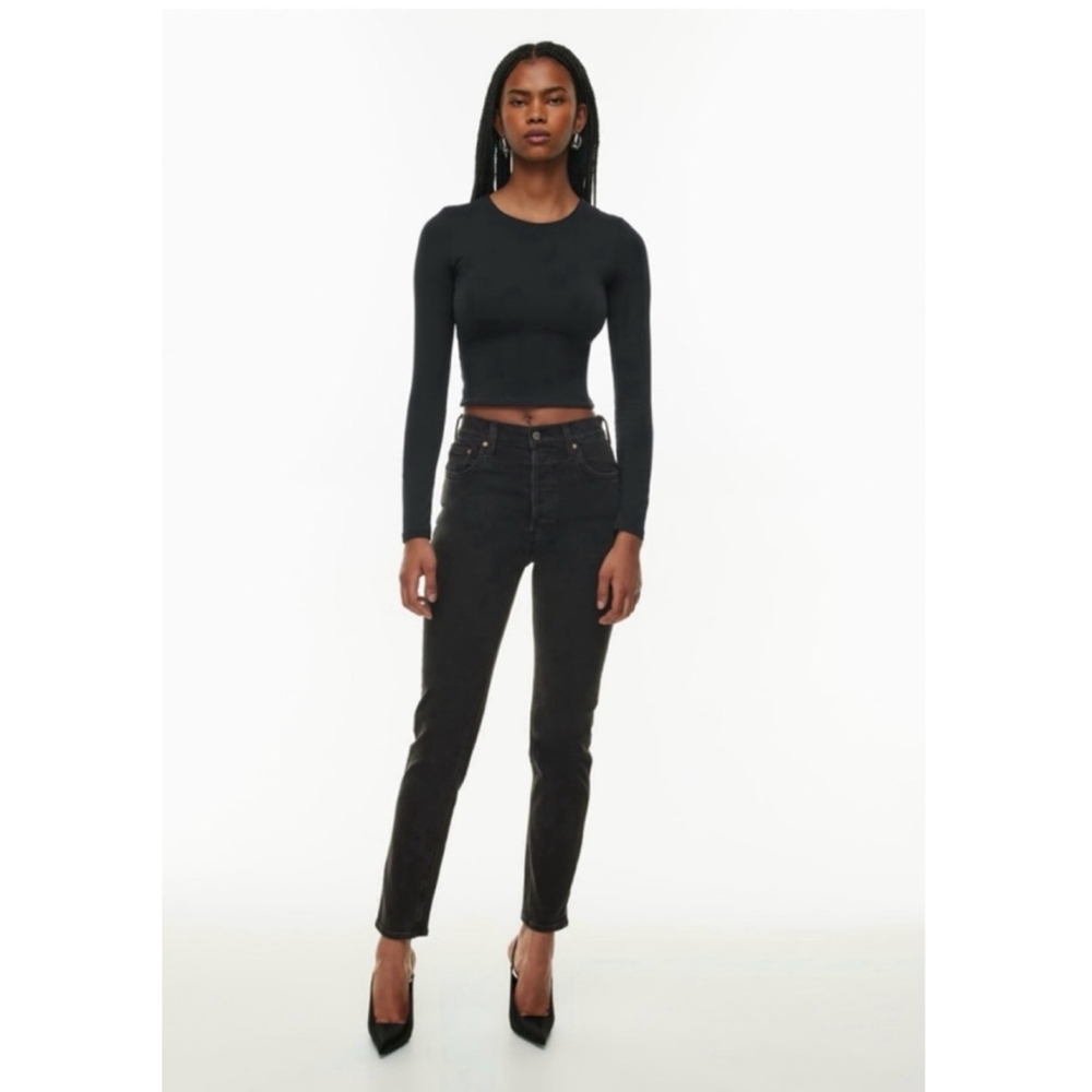 Women's Denim Forum Yoko high rise slim Black Jeans Size 26